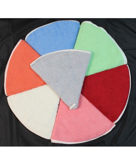 Pack 6 torchons ronds unis éponge