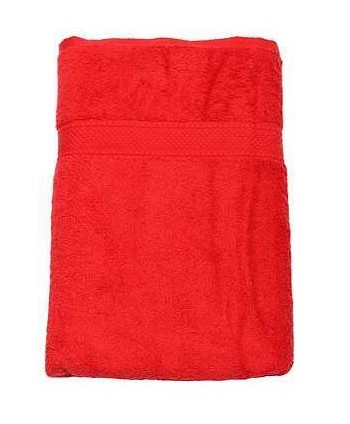 Drap de douche rouge