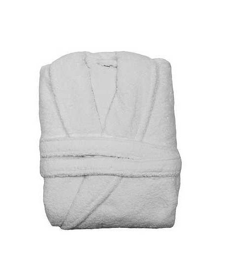 Peignoir col châle taille XL Blanc
