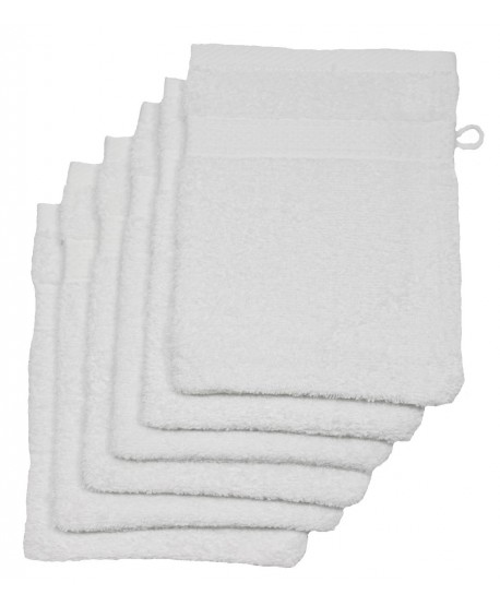 6 gants 16 x 21 cm 500 gr/m² blanc