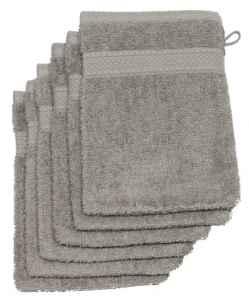 6 gants 16 x 21 cm 500 gr/m² taupe