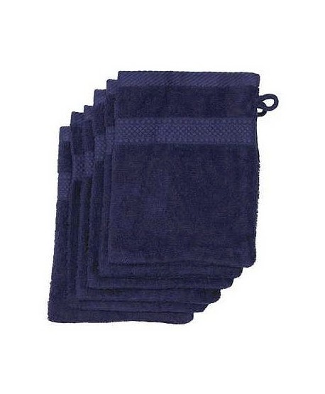 6 gants 16 x 21 cm 500 gr/m² bleu marine