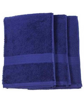 3 serviettes 50x100cm bleu marine 500 gr/m²