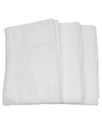 3 serviettes 50x100cm blanc