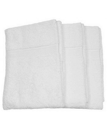 3 serviettes 50x100cm blanc