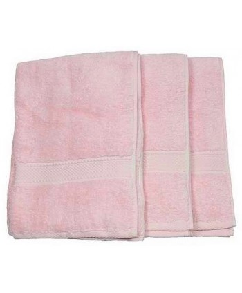 3 serviettes 50x100cm rose 500 gr/m²