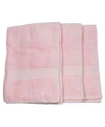 3 serviettes 50x100cm ROSE
