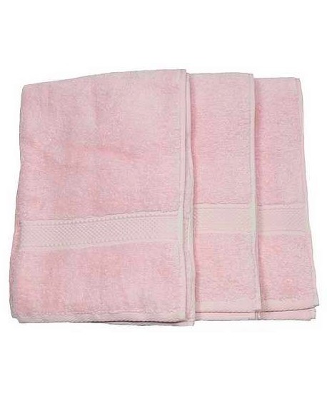 3 serviettes 50x100cm ROSE
