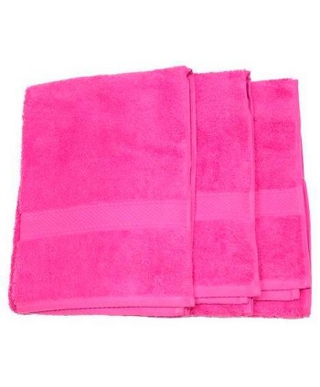 3 serviettes 50x100cm fuchsia