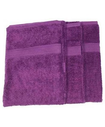 3 serviettes 50x100cm violet