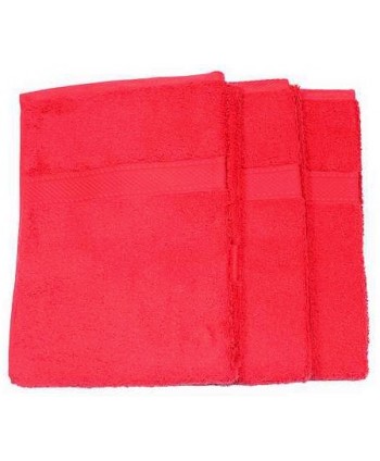 3 serviettes 50x100cm rouge 500 gr/m²