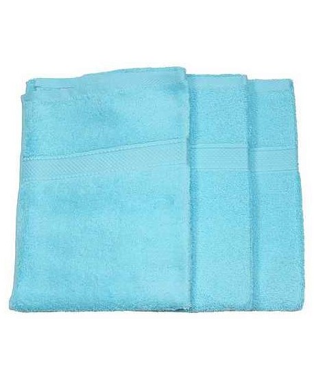 3 serviettes 50x100cm turquoise 500 gr/m²