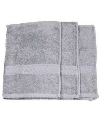 3 serviettes 50x100cm gris souris