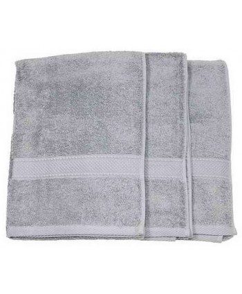 3 serviettes 50x100cm gris souris 500 gr/m²