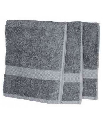 3 serviettes 50x100cm gris pétrole 500 gr/m²