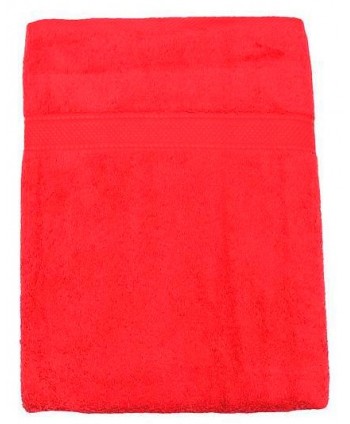 Drap de bain rouge