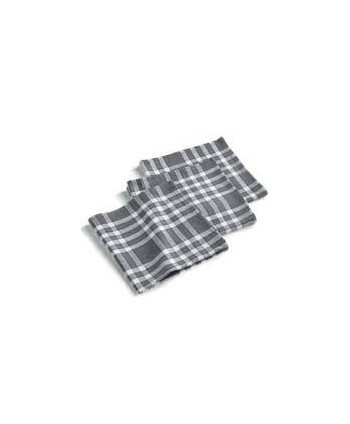 Pack 12 serviettes de table gris