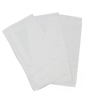 Mouchoirs blancs 30 x 30 cm