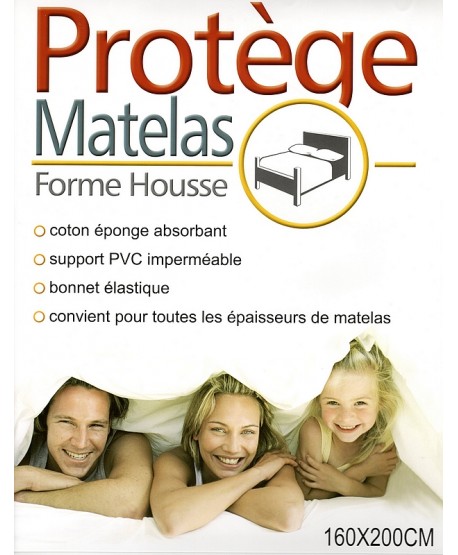 Housse de matelas intégrale 160 x 200 - Bleu