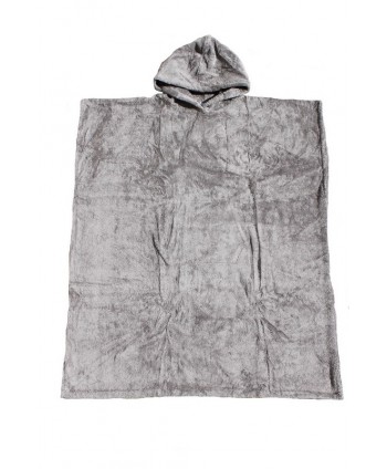 Poncho adulte avec capuche Taupe